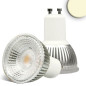 Preview: ISOLED GU10 LED Strahler 6W GLAS-COB, 70°, warmweiß, dimmbar