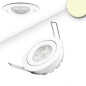 Preview: ISOLED LED Einbaustrahler, weiß, 8W, 72°, rund, warmweiß, dimmbar