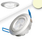 Preview: ISOLED LED Einbaustrahler, silber, 8W, 72°, rund, warmweiß, dimmbar