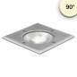 Preview: ISOLED LED Bodeneinbaustrahler, quadr. Edelstahl, IP67, 7W COB, 90°, warmweiß