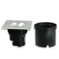 Preview: ISOLED LED Bodeneinbaustrahler, quadr. Edelstahl, IP67, 7W COB, 90°, warmweiß