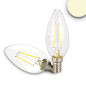 Preview: ISOLED E14 LED Kerze, 2W, klar, warmweiß, dimmbar