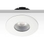 Preview: ISOLED Cover Aluminium rund weiß matt für Einbaustrahler Sys-68