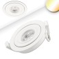 Preview: ISOLED LED Einbaustrahler SUNSET mit variabler Tiefe, weiß, 9W, 45°, 2000-2800K, Dimm-to-warm