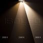 Preview: ISOLED LED Einbaustrahler SUNSET mit variabler Tiefe, weiß, 9W, 45°, 2000-2800K, Dimm-to-warm