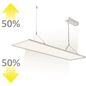 Preview: ISOLED LED Office Hängeleuchte Up+Down, 20+20W, 30x120cm, weiß, UGR<19, 3000K, dimmbar