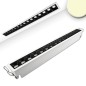 Preview: ISOLED LED Einbauleuchte Raster Line weiß/schwarz , dimmbar, 30W, warmweiß