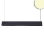Preview: ISOLED LED Hängeleuchte Raster Up+Down, 15+32W, 8,5x128cm, schwarz, UGR6, 3000K, dimmbar