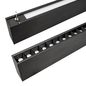 Preview: ISOLED LED Hängeleuchte Raster Up+Down, 15+32W, 8,5x128cm, schwarz, UGR6, 3000K, dimmbar
