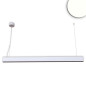 Preview: ISOLED LED Hängeleuchte Raster Up+Down, 25+25W, anreihbar, UGR<6, silber, 4000K, 1-10V dimmbar