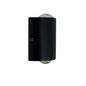 Preview: ISOLED LED Wandleuchte Up&Down 2x2W CREE, IP54, sandschwarz, warmweiß