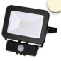 Preview: ISOLED LED Fluter mit PIR-Bewegungssensor 30W, warmweiß, schwarz, IP65