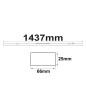 Preview: ISOLED FastFix LED Linearsystem R Modul 1,5m 25-75W, 5000K, 30°