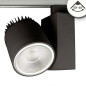 Preview: ISOLED 3-PH Schienen-Strahler fokussierbar, 35W, 30°-50°, schwarz matt, 4000K, CRI92