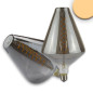 Preview: ISOLED E27 Vintage Line LED Dekobirne 150, 6W ultrawarmweiß, Glas smoky, dimmbar