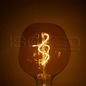 Preview: ISOLED E27 Vintage Line LED Dekobirne 125, 4W ultrawarmweiß, Glas amber, dimmbar