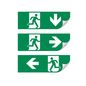 Preview: ISOLED Vertikales Schild für LED Notlicht/Fluchtwegleuchte UNI4