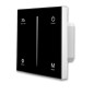 Preview: ISOLED Sys-Pro 1 Zone Touch/Funk-Dimmer 230V schwarz, 360VA, Phasenan-/Abschnitt wählbar