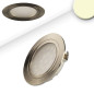 Preview: ISOLED LED Möbeleinbaustrahler MiniAMP silber, 2W, 12V DC warmweiß 3000K, dimmbar