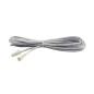 Preview: ISOLED MiniAMP Verlängerung male-female, 200cm, 2-polig, weiß, max. 3A