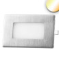 Preview: ISOLED LED Wandeinbauleuchte eckig, 2.5W, IP65, ColorSwitch 3000/4000/6000K, inkl. Einputzdose