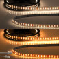 Preview: ISOLED LED CRI919/940 MiniAMP Flexband Streifen, 24V, 20W, IP20, weißdyn., 500cm, Kabel beids. + maleAMP, 480 LED/m