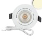 Preview: ISOLED LED Einbauleuchte Slim68 MiniAMP weiß, rund, 8W, 24V DC, warmweiß, dimmbar