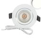 Preview: ISOLED LED Einbauleuchte Slim68 MiniAMP weiß, rund, 8W, 24V DC, neutralweiß, dimmbar
