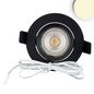 Preview: ISOLED LED Einbauleuchte Slim68 MiniAMP schwarz, rund, 8W, 24V DC, warmweiß, dimmbar