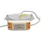 Preview: ISOLED LED Downlight, 12W, rund, ultraflach, silber, warmweiß, dimmbar