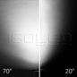 Preview: ISOLED 3-PH Schienen-Strahler fokussierbar, 42W, 20°-70°, schwarz matt, 4000K, CRI92