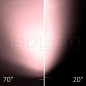 Preview: ISOLED 3-PH Schienen-Strahler fokussierbar, 34W, 20°-70°, weiß matt, Meat 1900K