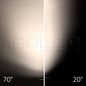Preview: ISOLED 3-PH Schienen-Strahler fokussierbar, 34W, 20°-70°, weiß matt, Fruit 3000K