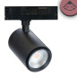 Preview: ISOLED 3-PH Schienen-Strahler fokussierbar, 34W, 20°-70°, schwarz matt, Fresh Meat 3200K