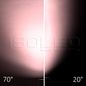 Preview: ISOLED 3-PH Schienen-Strahler fokussierbar, 34W, 20°-70°, schwarz matt, Meat 1900K