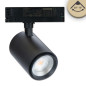 Preview: ISOLED 3-PH Schienen-Strahler fokussierbar, 34W, 20°-70°, schwarz matt, Fruit 3000K