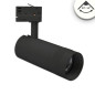 Preview: ISOLED 3-PH Schienen-Strahler fokussierbar, 24W, 20°-55°, schwarz matt, 4000K