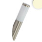 Preview: ISOLED Wandleuchte Edelstahl, IP44, warmweiß, inkl. E27 LED Leuchtmittel 9W