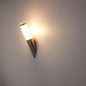 Preview: ISOLED Wandleuchte Edelstahl, IP44, warmweiß, inkl. E27 LED Leuchtmittel 9W