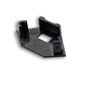 Preview: ISOLED Endkappe EC97 schwarz für Profil CORNER11n mit Kabeldurchführung, 1 STK