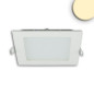 Preview: ISOLED LED Downlight, 9W, eckig, ultraflach, blendungsreduziert, weiß, warmweiß, dimmbar CRI90
