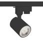 Preview: ISOLED 3-PH Schienen-Adapter Mini für GU10-Spots, schwarz matt