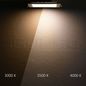 Preview: ISOLED LED Downlight, 18W, eckig ultraflach schwarz, 225x225mm, Colorswitch 3000/3500/4000K, dimmbar