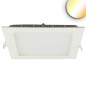 Preview: ISOLED LED Downlight, 24W, eckig ultraflach weiß, 300x300mm, Colorswitch 3000/3500/4000K, dimmbar