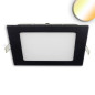 Preview: ISOLED LED Downlight, 24W, eckig ultraflach schwarz, 300x300mm, Colorswitch 3000/3500/4000K, dimmbar
