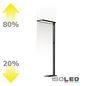Preview: ISOLED LED Office Pro Stehleuchte Up/Down, 80W/20W, schwarz, UGR<19, neutralweiß, Touch-Dimm