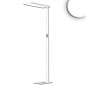 Preview: ISOLED LED Office Pro Stehleuchte Up/Down, 80W/20W, silber, UGR19, neutralweiß, Touch-Dimm