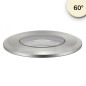 Preview: ISOLED LED Bodeneinbaustrahler, rund 45mm, Edelstahl, 12-24V, IP67, 3W, 60°, warmweiß