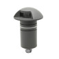 Preview: ISOLED LED Bodeneinbaustrahler, rund 1SIDE 60mm, schwarz, 12-24V, IP67, 3W, 60°, warmweiß