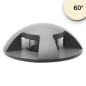 Preview: ISOLED LED Bodeneinbaustrahler, rund 4SIDE 60mm, schwarz, 12-24V, IP67, 3W, 60°, warmweiß